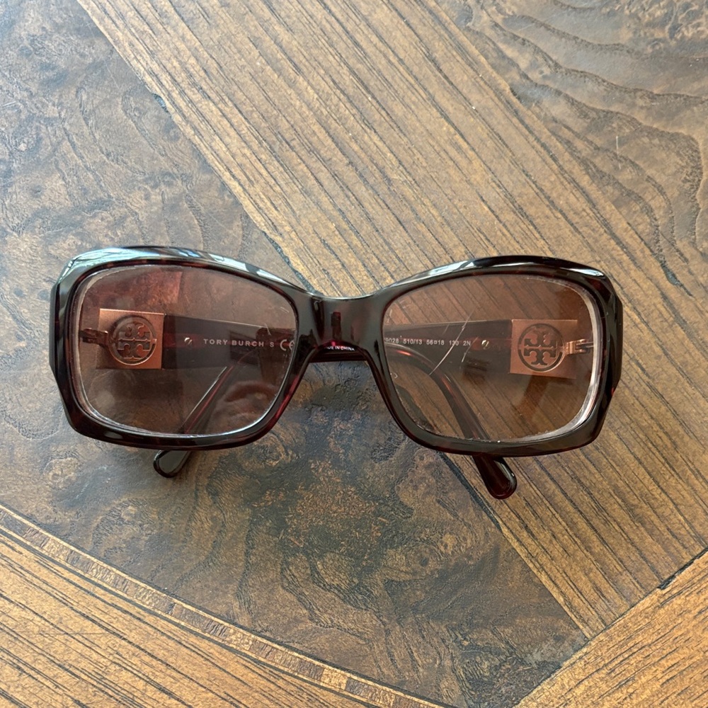 Tory Burch Tortoise Shell Sunglasses Frames Only - image 6